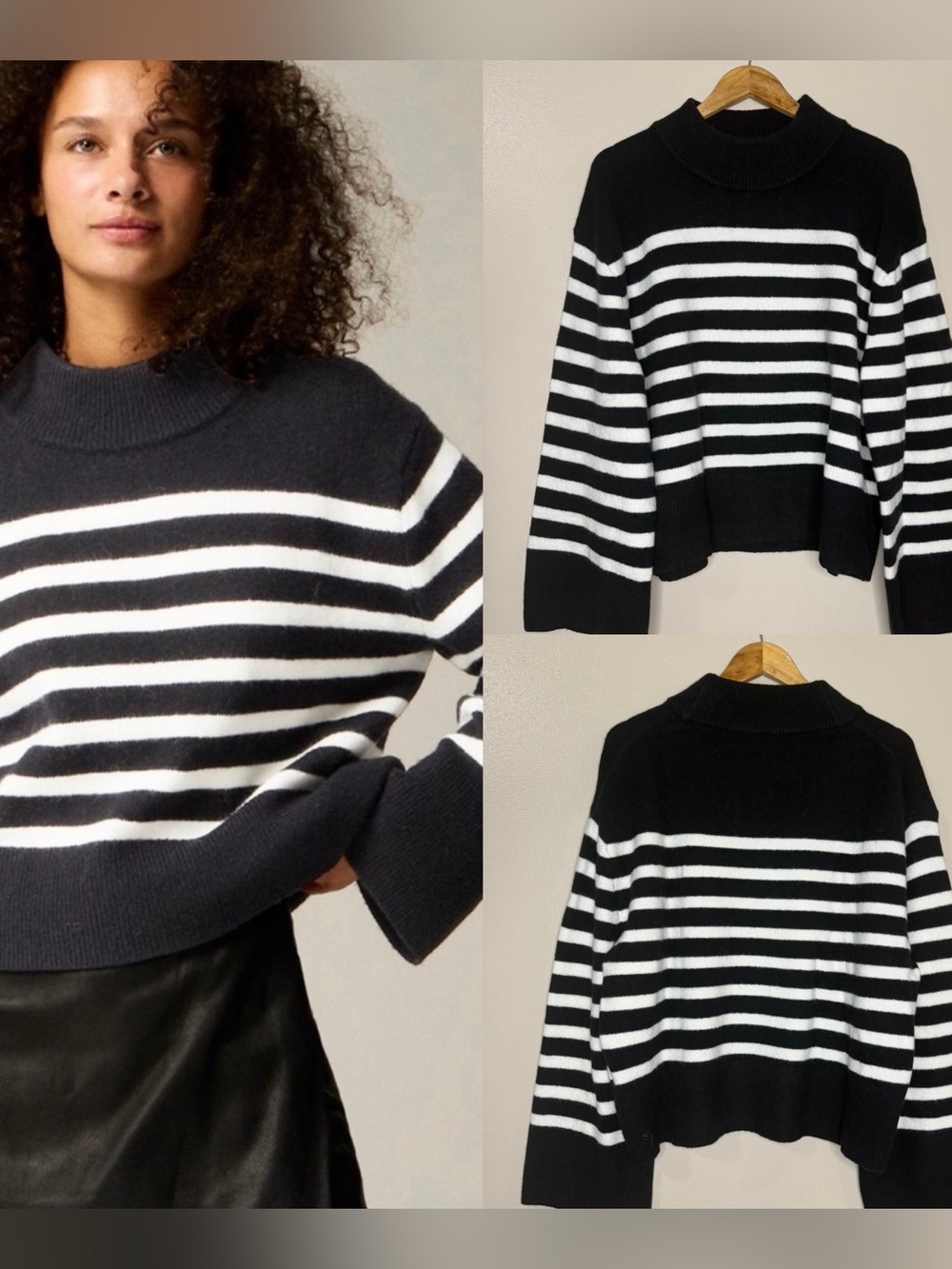 NEW | J. Crew Chunky Knit Wool Blend Mockneck Sweater Supersoft Yarn